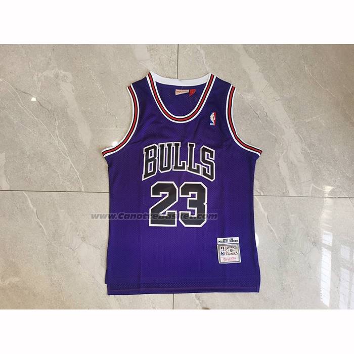 Maglia Chicago Bulls Michael Jordan No 23 Mitchell & Ness 1997-98 Viola